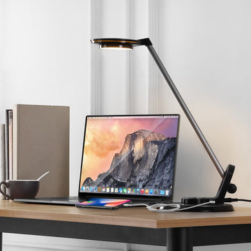 Dixon 18.5" Aluminum Contemporary Minimalist Adjustable Dimmable USB Charging LED Task Lamp - JONATHAN Y